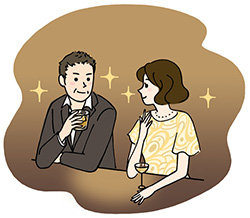 リゾート会員権|バーで一杯。かけがえのない夫婦の時間